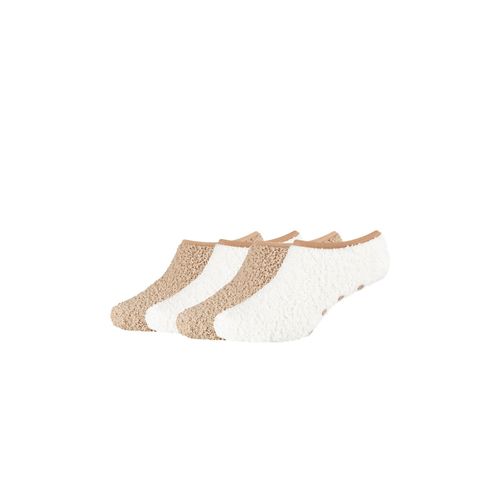 Sneakersocken CAMANO "4er Pack", Mädchen, Gr. 35-38, grau (taupe), 98% Polyester, 2% Elasthan, uni, Socken Sneakersocken