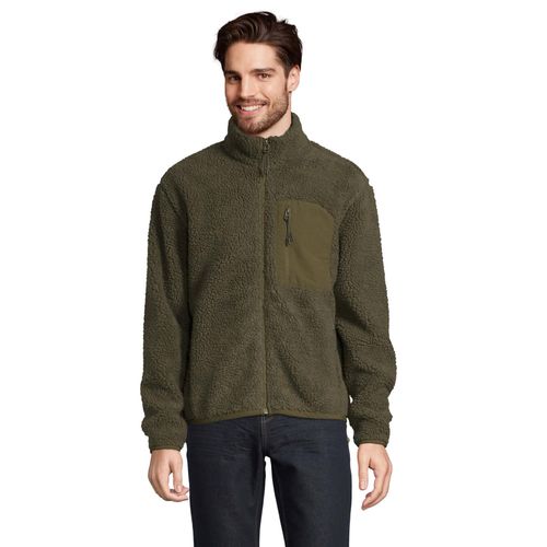 SOLS Fury Sherpa jas voor volwassenen (Leger/Donker leger)