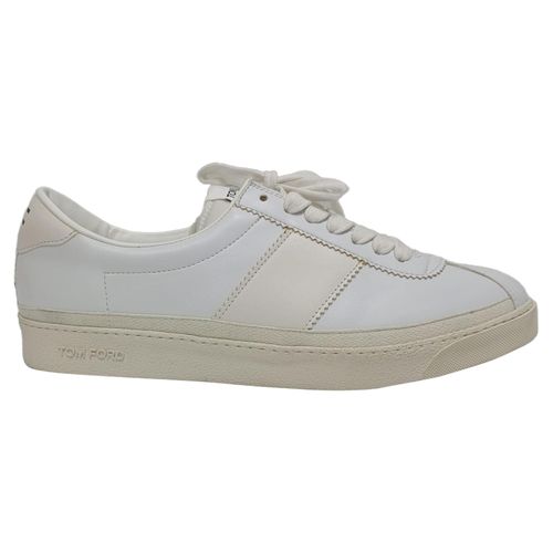 Tom Ford Bannister Sneakers in Witte Lederen