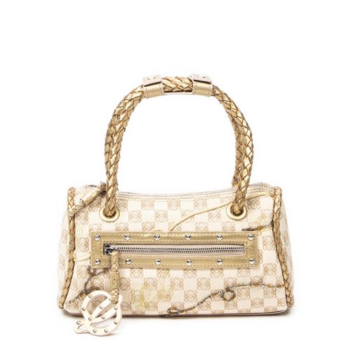 Braided Handle Zip Tote Handtas