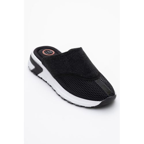 GLEA Mesh Strass Mules Dames