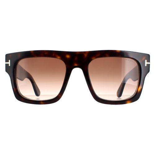Tom Ford FT0711 Fausto 52F donker havana bruin gradiënt zonnebril