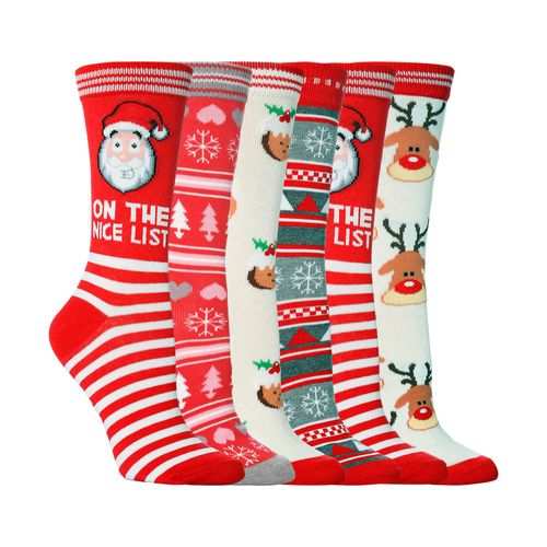 Dames Feestelijke Voetjes Kerst Novelty Sokken