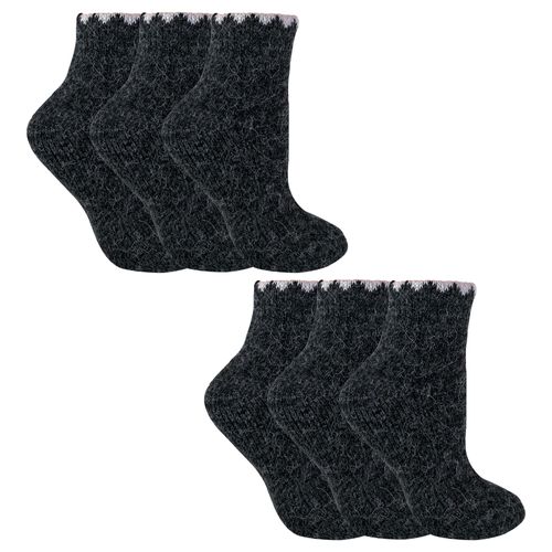 6 Paar Dames Korte Alpaca Wol Vochtregulerende Sokken