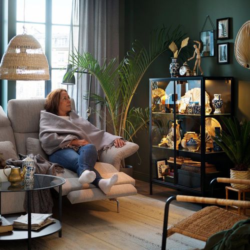 FAMMARP Ecksofa 6-sitzig m elek Ruhesessel