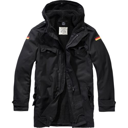 Brandit Bundeswehr Flag Mantel Schwarz 4XL Mann Schwarz 4XL