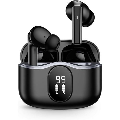 Kopfhörer Bluetooth 5.4, ANC+ENC, Null Latenz, Mikrofon, Getrennte Ohrhörer, Klangverstärker – Ideal für Senioren, Touch-Steuerung, Wasserdicht