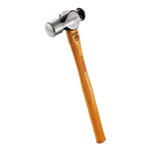 Facom Schlosserhammer mit kugelförmiger Schlagfläche Hickory-Stiel Ø Schlagfläche ca. 26 mm (202H.1/2)