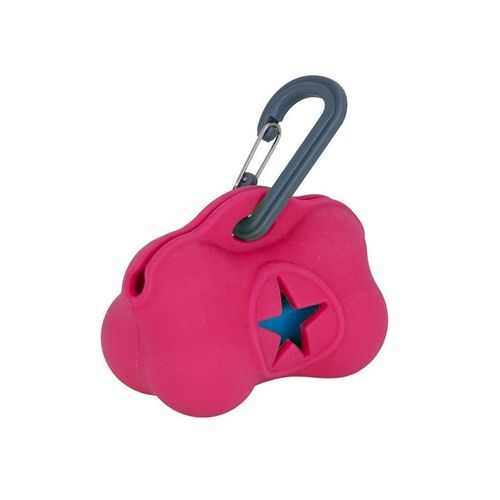 Dogman Weicher Silikon-Hundekotbeutelhalter Pink