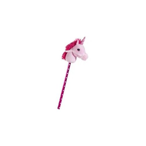 Steckenpferd HEUNEC "Einhorn, pink", pink, Steckenpferde, KinderB:12cm H:70cm T:25cm, Holz, Polyester, B:12cm H:70cm T:25cm