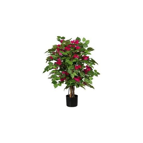 Kunstpflanze CREATIV GREEN "Bougainvillea", rot (kirschrot), H:100cm, Kunststoff, Kunstpflanzen, Kunstpflanze