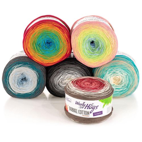 Woolly Hugs Wolle Bobbel Cotton Garn-Set