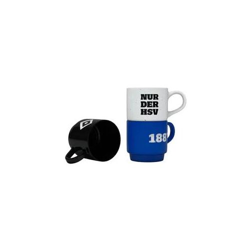 Tasse HAMBURGER SV "Hamburger SV Tasse HSV Stapeltassen 3er Set "Hamburger SV", mehrfarbig, Trinkgefäße Tasse