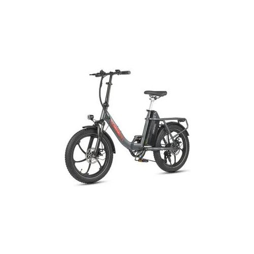 E-Bike MAXTRON "Maxtron MULE Klapprad" Gr. 33, grau, schwarz, Elektrofahrräder, 33cm, 20 Zoll (50,80cm), Stadt & Abenteuer: 20" Fatbike mit XXL 20Ah Akku.