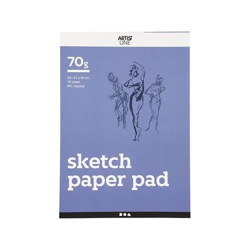 Creativ Company Sketchpad White A4 70gr 70 Sheets