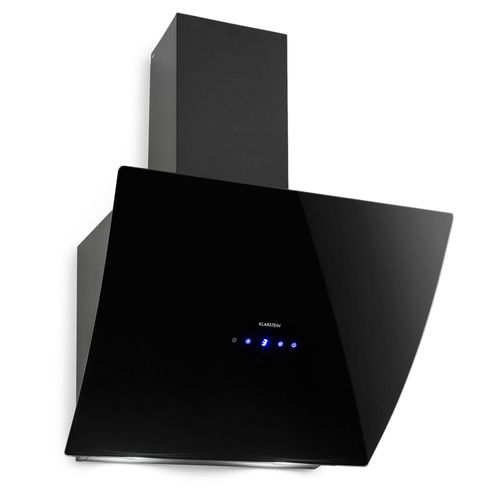 Klarstein Dunstabzugshaube, Dunstabzugshaube 60cm, Dunstabzugshaube Umluft/Abluft, Abzugshaube mit Fettfilter, Dunstabzug zur Wandmontage, Dunstabzugshauben mit LEDs, Kopffreihaube 595 m³/h Abluft