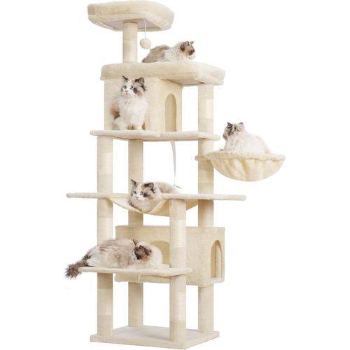 Katenaufstiegshilfe 178 cm - Für Haustiere - Beige - HCT036M