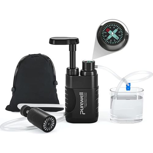 Wasserreinigungsgerät - Wasserreinigungssystem - Wasserreinigungsfilter - Wasserreinigung Outdoor - Schwarz