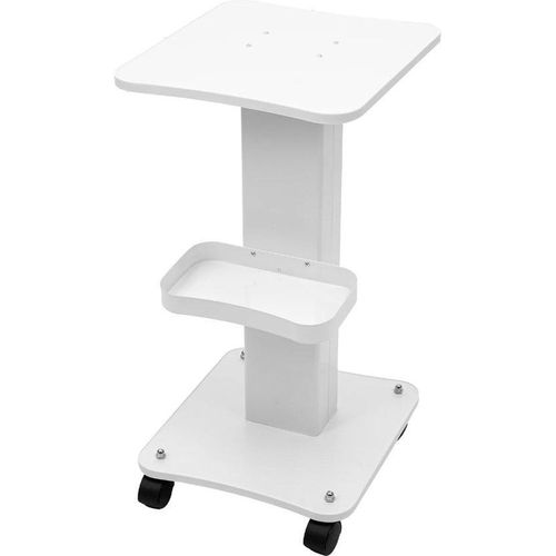 Medizinischer Rollwagen - Rollstuhl - Tischwagen - Weiß - Rollend - Medizinisch - Rolltisch - Kabinett