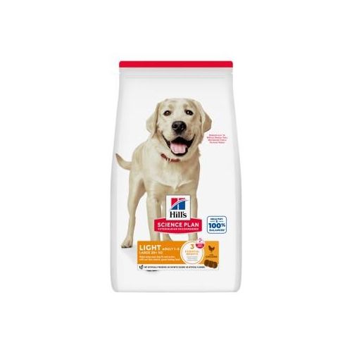 Hill's Science Plan croquettes pour chien, Light, Large Breed Adult, au poulet 18 kg