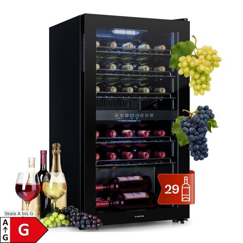 Shiraz 29 Duo Weinkühlschrank 2 Zonen 80L/29 Flaschen 5-22°C Touch 29 Flaschen