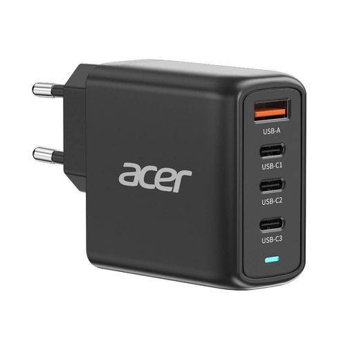 Acer 100W GaN PD Ladegerät, USB-Anschluss: 3C+1A, EU-Stecker