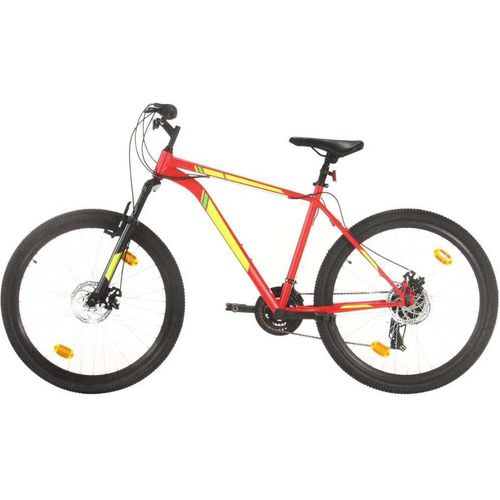Mountainbike 21 Gang 27,5 Zoll Rad 42 cm Rot