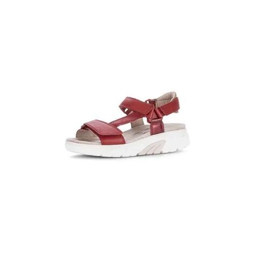 Trekkingsandale GABOR "Trekkingsandale", Damen, Gr. 38,5, rot, Schuhe