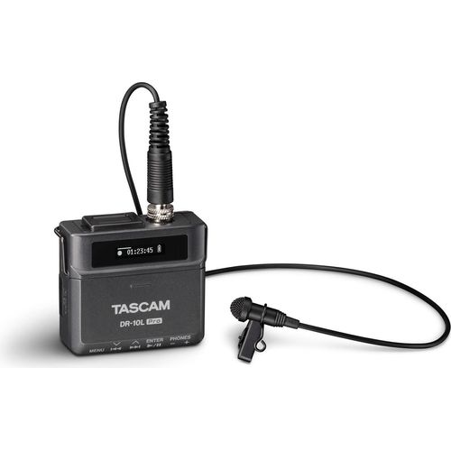 Tascam DR-10L Pro - Digitales Aufnahmegerät mit Lavaliermikrofon
