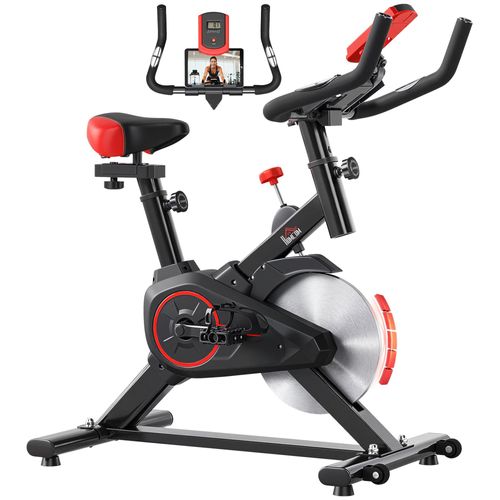 HOMCOM Indoor Cycling Bike Trainer Home Gym Fahrradtrainer Fitnessfahrrad