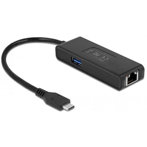 DELOCK USB Type-C Adapter zu 2,5 Gigabit LANmit USB Typ-A