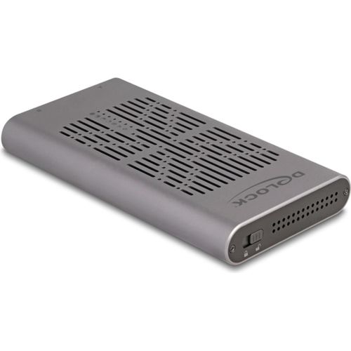 DELOCK Externes USB 20 Gbps Gehuse 2 x M.2 NVMe PCIe SSD