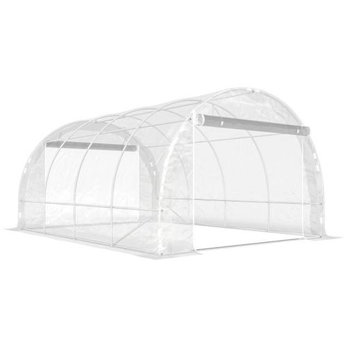4goodz Foliekas 4x3x2 m inloopkas kweektent 8 ramen 2 deuren -