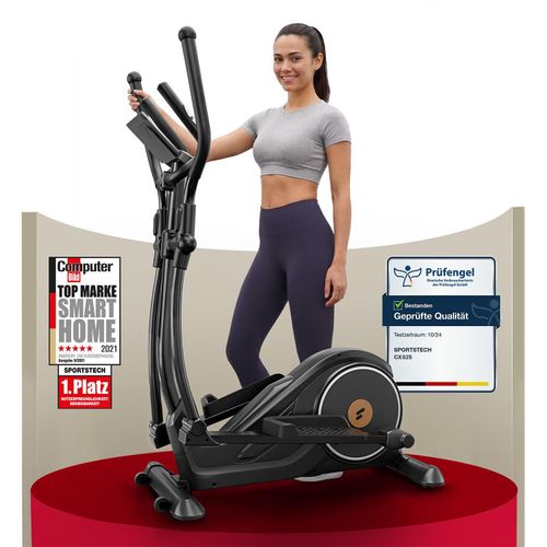 Sportstech CX625 Crosstrainer für Zuhause, extrem leiser magnetischer Ellipsentrainer