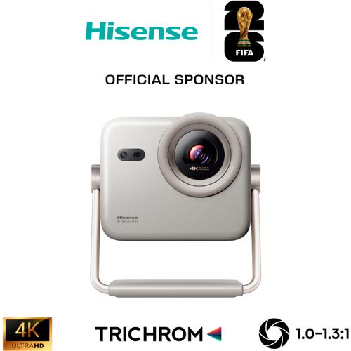HISENSE DLP-Beamer "M2 PRO", silber, B:19,3cm H:23cm T:21,8cm, Beamer, Hisense M2 PRO 4K UHD Laser Mini Projektor, DLP-Beamer