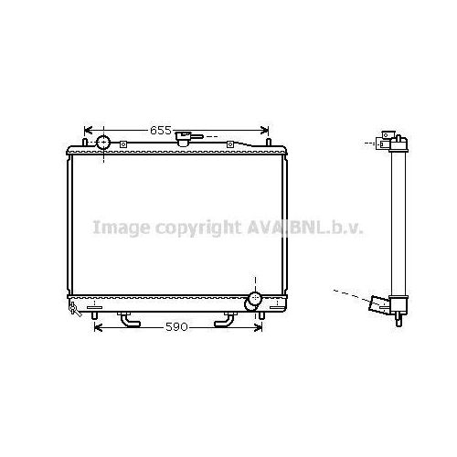 PRASCO MT2163 Kühler Wasserkühler Motorkühler für MITSUBISHI PAJERO IV (V8W, V9W) PAJERO III (V7W, V6W) PAJERO SPORT II (KH, KG) Pajero III SUV Cabrio