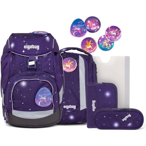 Ergobag Pack Schulrucksack-Set (6-tlg.) Bärgasus Glow, Ergobag_Farbe:lila