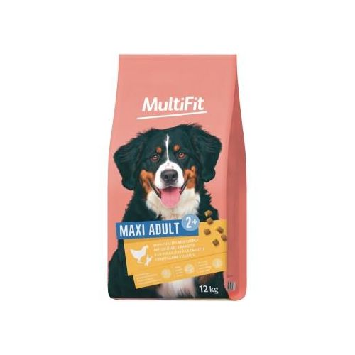MultiFit Croquettes Chien Adulte, Maxi, avec Volaille & Carotte 2x12 kg