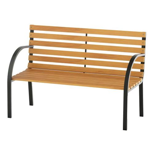 4goodz Tuinbank 2-zits zitbank staal + hout draagvermogen 230 kg