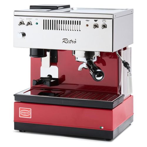 Quick Mill 0835 Retro Rot Siebtrger Espressomaschine