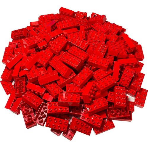 LEGO® DUPLO® 2x4 Steine Bausteine Grundbausteine Rot - 3011 NEU! Menge 80x