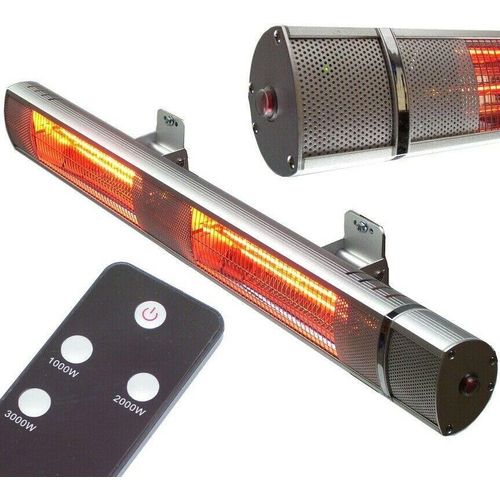 Heizstrahler 3000W Infrarotstrahler 56179 Wandstrahler Terrassenstrahler Funk