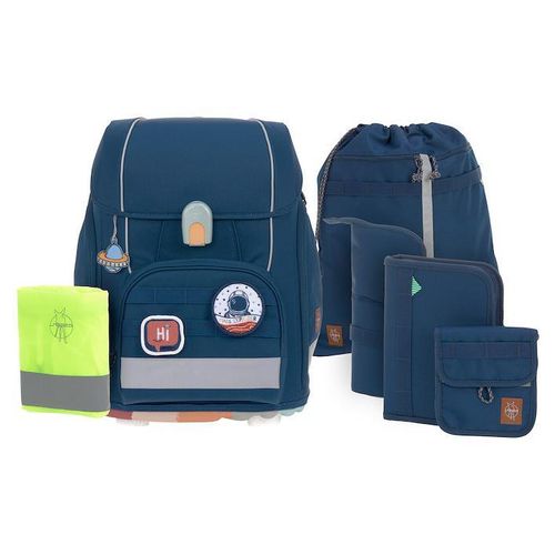 LAESSIG Schulranzen Set Boxy Unique navy UNIQUE NAVY