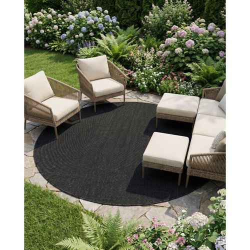 Muratap Buitenkleed brussels rond uni effen 200 cm rond
