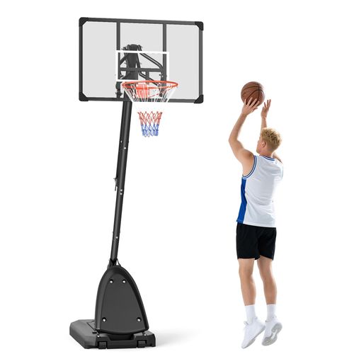 SPORTNOW Basketballständer 236–293 cm Basketballkorb mit Ständer, Rollen Stahl