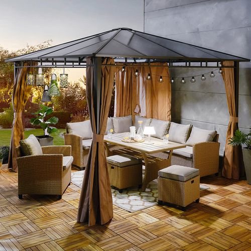 Pavillon PANAY - braun - 300x300 cm