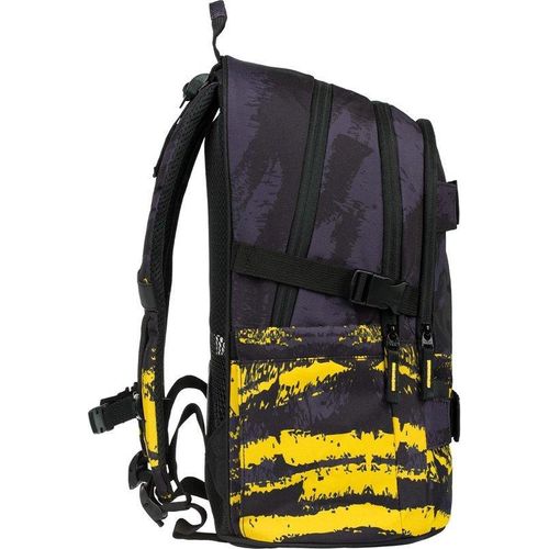 Famanu Schulrucksack für Jungen und Mädchen - Skateboardrucksack mit Laptopfach und Brustgurt