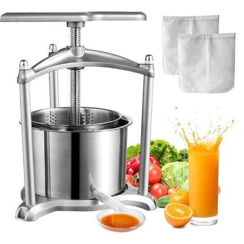 Mechanische RVS Pers für Obst und Gemüse - 30 x 32 x 43 cm