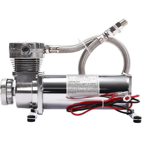12 V Luftfederungs-Kompressor - Kompressor-Kit JZONSJ-000100ND - 200 PSI Max - 50 l/min - 200–300 W - 23 A - Tank 19 l - 30×10×16,5 cm