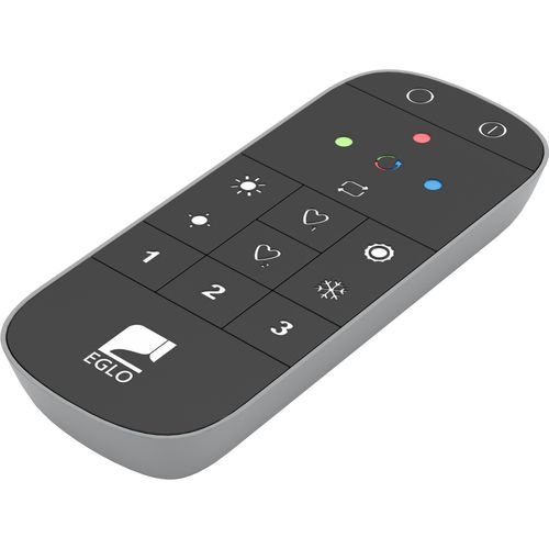 EGLO Smart-Home-Fernbedienung "CONNECT Z REMOTE Fernbedienung, Zubehör, ZigBee 3.0, batteriebetrieben", grau, B:5,4cm H:1,8cm L:12,2cm, Fernbedienungen, Inkl. Wandhalterung und Batterie, 12,2x5,4x1,8 cm, steuerbar über 15m, Smart-Home-Fernbedienung